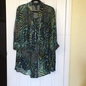 I.c. Button Down Top Shirt